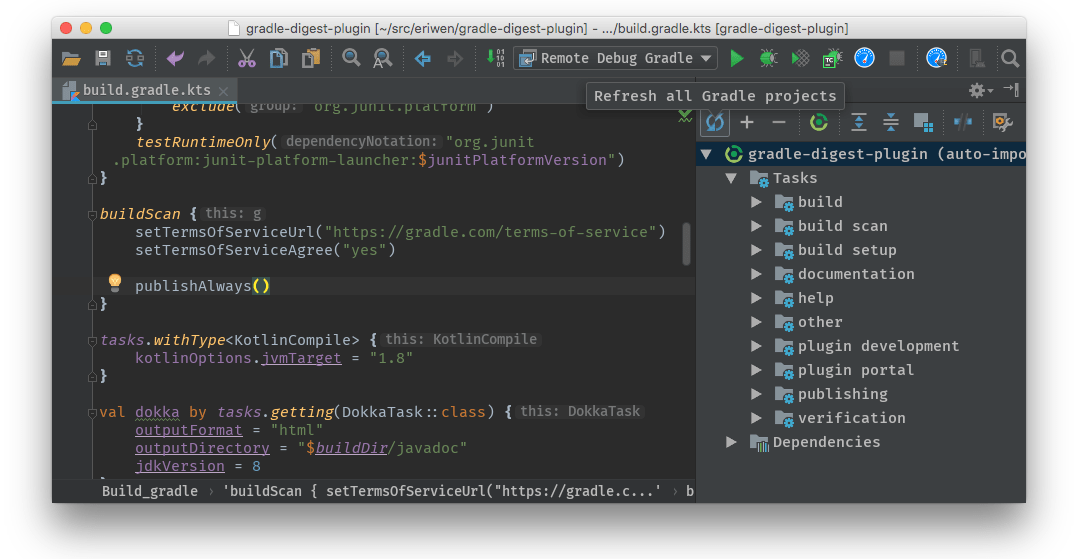 troubleshooting refresh intellij